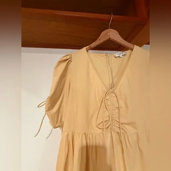 Sea Butter Yellow Midi Dress - cotton XL - Picture 4 of 5